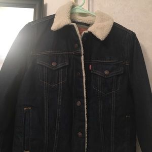 Levi’s jean jacket with fur